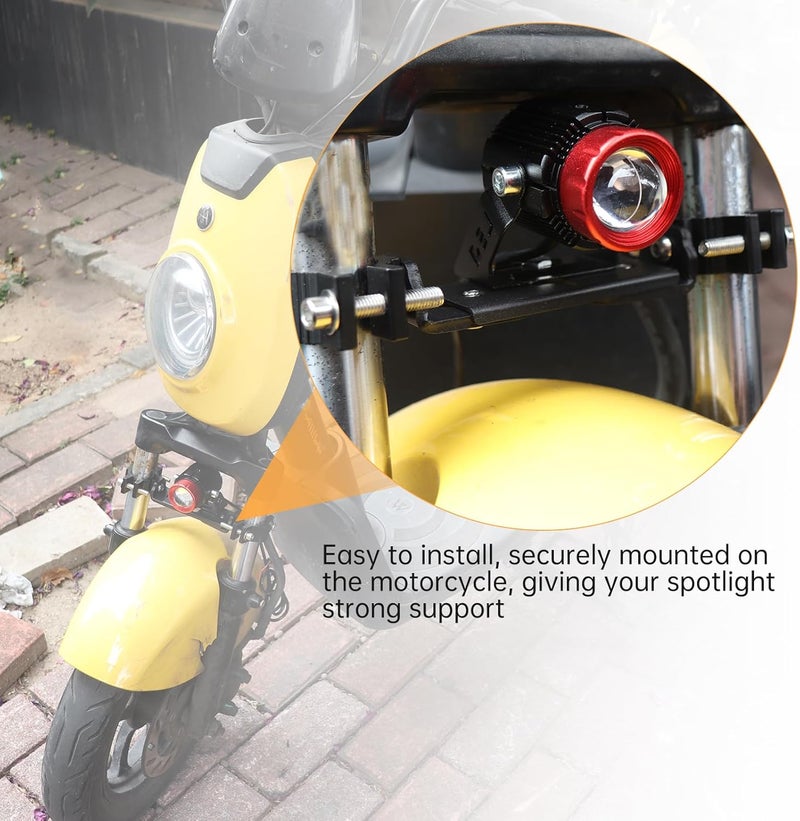 Windance Multi Functional Spotlight Mounting Bracket Fender Bracket Adjustable Fork Light Clamp Expansion Mounting Holder for Motorcycle Scooter E-Bike ATV Dirt Pit Bike (S(0.71-1.46 inch)) - Image 5